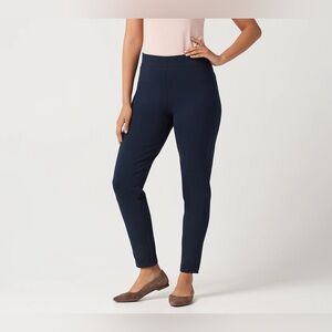Susan Graver Navy Skinny Pants